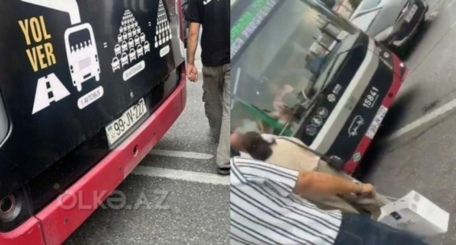 Bakıda sürücü küsdü: Avtobusu sürməkdən imtina etdi